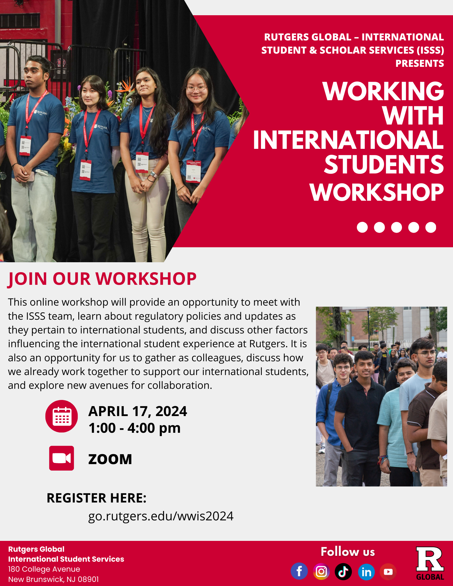 Working With International Students Spring 2024 Rutgers